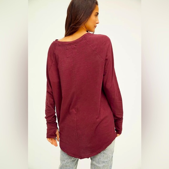 NEW FREE PEOPLE We The Free ARDEN Tee Small $58 - Picture 2 of 4